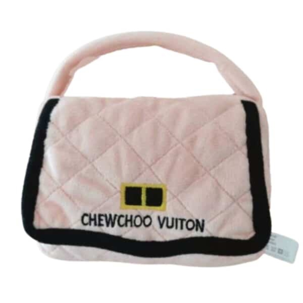 Designer Inspired Pink Bag Plush Dog Cat Bag Toy NEW